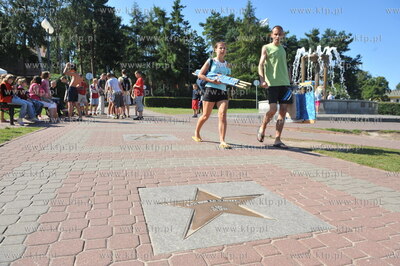Wladyslawowo. Aleja Gwiazd Sportu. Nz. gwiazdda Kazimierza...