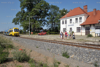Zukowo na Kaszubach. Dworzec kolejowy Zukowo Wschodnie...