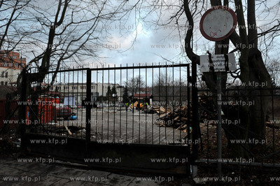 Gdansk Wrzeszcz. Likwidacja targowiska na rogu ul....