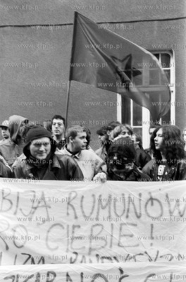Kontrmanifestacja anarchistow przeciwko manifestacji...