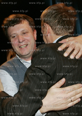 Gdansk. Kino Zak. Pomorski wieczor wyborczy Platformy...