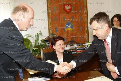 Sopot. Urzad Miasta. Podpisanie porozumienia pomiedzy...