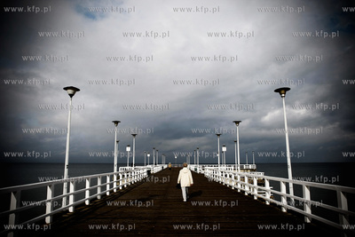 Gdansk. Molo w Brzeznie. 07.10.2009 fot. Krzysztof...