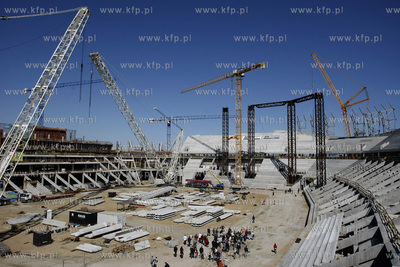Gdansk. Dzien otwarty stadionu pilkarskiego w Letnicy.
25.04.2010
fot....
