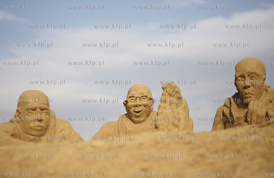 Gdansk Jelitkowo. Gdanski Festiwal Rzezby z Piasku....