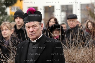 Uroczystosc wmurowania kamienia wegielnego pod budowe...