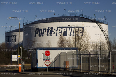 Gdansk. Westerpaltte. Port Polnocny. Firma Port Service...
