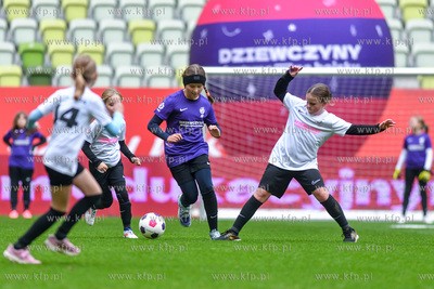 Mecz drużyn influencerek na Polsat Plus Arenie Gdańsk...