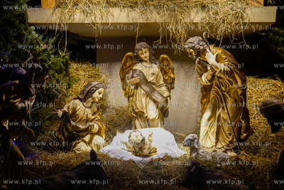 Szopka Bożanarodzeniowa w kościele Mariackim w Gdańsku....