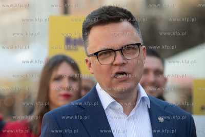 Konferencja prasowa Szymona Hołowni, Marszałka Sejmu...