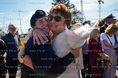 Gdynia. Skwer Kościuszki. 127 podchorążych I roku...