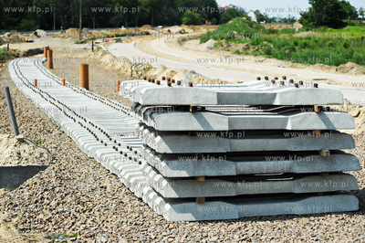 Gdansk. Budowa ulicy Nowej Lodzkiej oraz nowej lini...