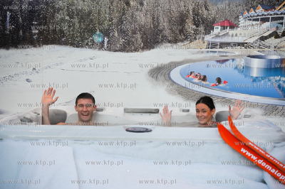 Gdansk. Targ Weglowy. Akcja promocyjna pt.  Lec na...