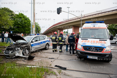 Gdansk. Skrzyzowanie ulic Siennickiej oraz Dlugie Ogrody....