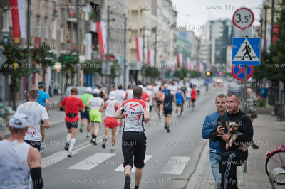 Gdynia. Ulica Swientojanska. XVIII Maraton Solidarnosci....
