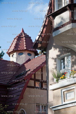Gdansk. Wrzeszcz. Kamienica na ulicy Stefana Batorego....