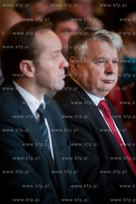 Gdansk. Ratusz Glownego Miasta. Uroczystosc wreczenia...