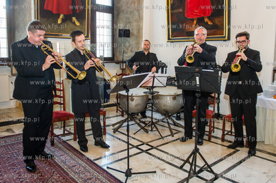 Gdansk. Wielka Sala Wety Ratusza Glownego Miasta. Obchody...