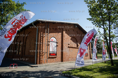 Gdansk. Swieto Historycznej sali BHP, znajdujacej sie...