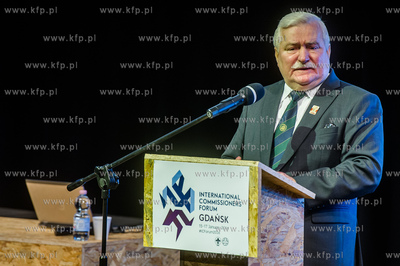 Gdansk. Europejskie Centrum Solidarnosci. Wystapienie...