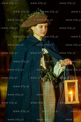 Gdansk. Zieleniec przy pomniku Jana Heweliusza. Widowisko...