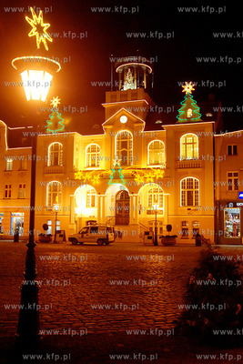 W Wejherowie swiateczne. Wejherowski rynek i deptak...