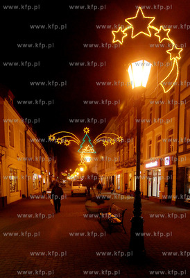 W Wejherowie swiateczne. Wejherowski rynek i deptak...
