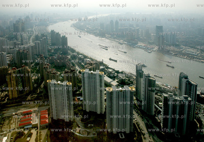 Chiny, Szanghaj. Najnowoczesniejsza dzielnica Szanghaju...