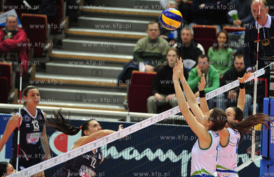 Ergo Arena. Liga Mistrzyn. Mecz Atom Trefl vs. Asystel...