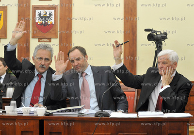 Sesja Sejmiku Wojewodztwa Pomorskiego. Podczas obrad...