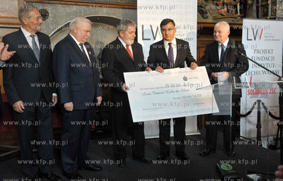 Gdansk, Dwor Artusa. Byly Prezydent Brazylii, Luiz...