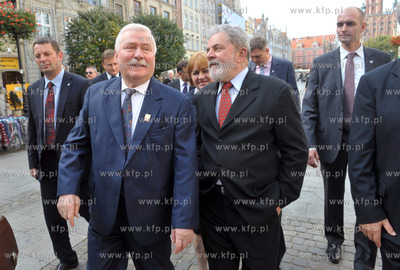 Gdansk, Dwor Artusa. Byly Prezydent Brazylii, Luiz...
