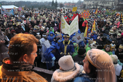 Orszak Trzech Kroli w Zukowie na Kaszubach. 6.01.2013...