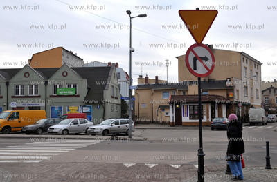 Wejherowo. Skrzyzowanie ulic Tadeusza Kosciuszki, Koscielna...
