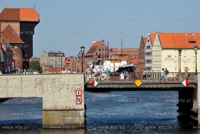 Gdansk. Zielony most na Motlawie. 22.07.2014 Fot. Maciej...