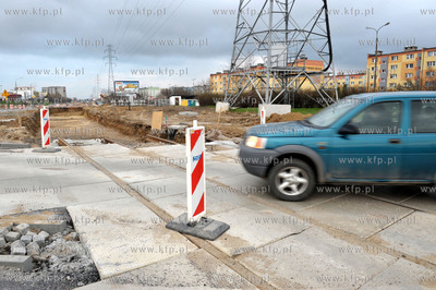 Gdańsk Chełm. Budowa nowej trasy tramwajowej na al....
