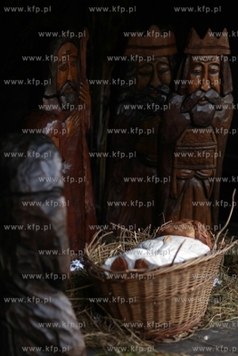 Sopot. Szopka bozonarodzeniowa przy kosciele garnizonowym...