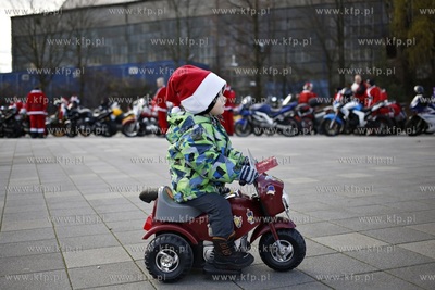 Gdansk. XIII edycja parady Mikolaje na Motocyklach....
