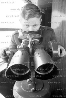 Straznica Wojsk Ochrony Pogranicza WOP w porcie gdynskiem....