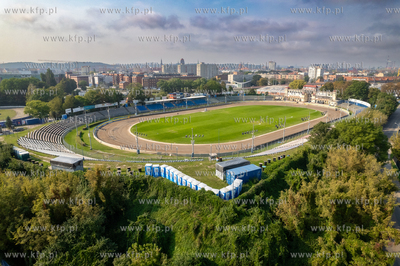 Stadion żużlowy im. Zbigniewa Podleckiego w Gdańsku....