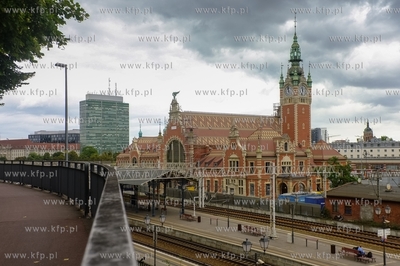 Dworzec Główny w Gdańsku widok od ulicy 3 maja....