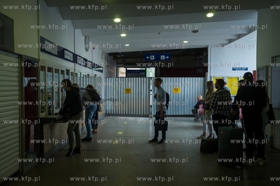 Remont dworca kolejowego w Gdańsku Wrzeszczu. 20.08.2021...