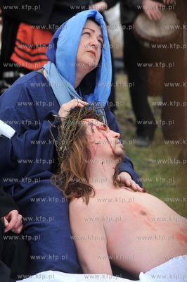 Wielki Piatek. Misterium Meki Panskiej na ulicach Gdanska....