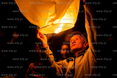 Pruszcz Gdanskich. Pierwsza edycja Festiwalu Swiatla.
Nz...