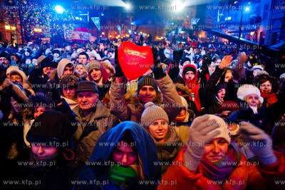 Gdansk. Dlugi Targ. Swiateczny koncert Cala Polska...