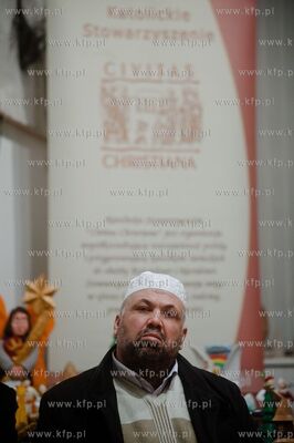 Gdansk. Galeria Mariacka. Debata pt. Swiete Ksiegi,...