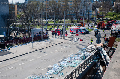 Gdynia. Skrzyzowanie ul. Morskiej i zjazdu z Estakady...