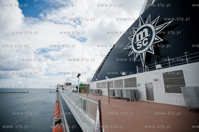 Port w Gdyni. Nabrzeze Francuskie. Wizyta wycieczkowca...