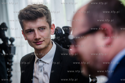 Gdansk. Urzad Miasta. Spotkanie Michala Zielinskiego,...