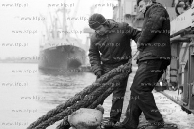 Cumownicy, pracownicy wydziału usług żeglugowych...